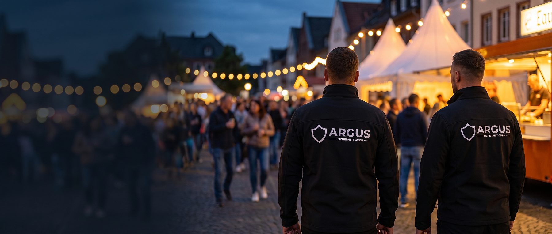 Sicherheitsmitarbeiter der ARGUS Sicherheit GmbH bei einer Veranstaltung