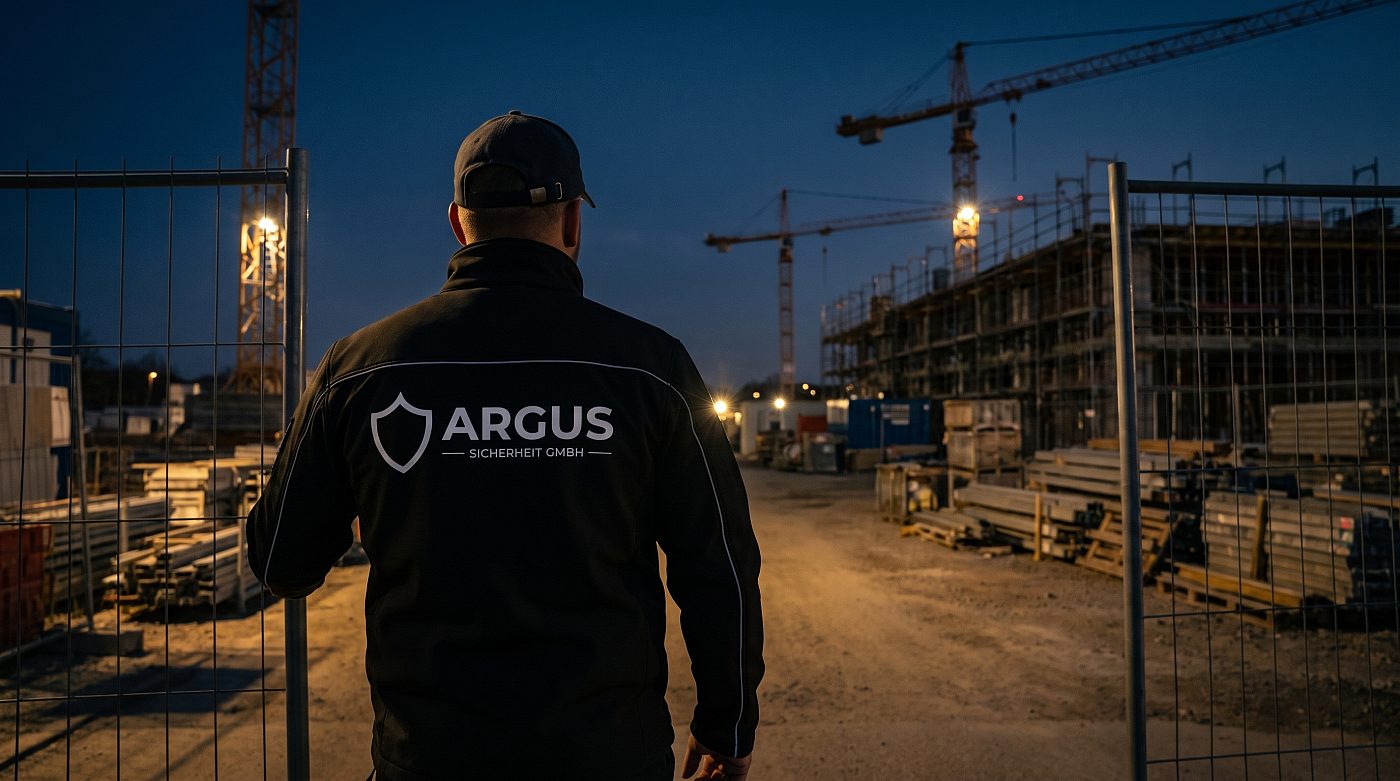 Sicherheitsmitarbeiter der ARGUS Sicherheit GmbH im Einsatz